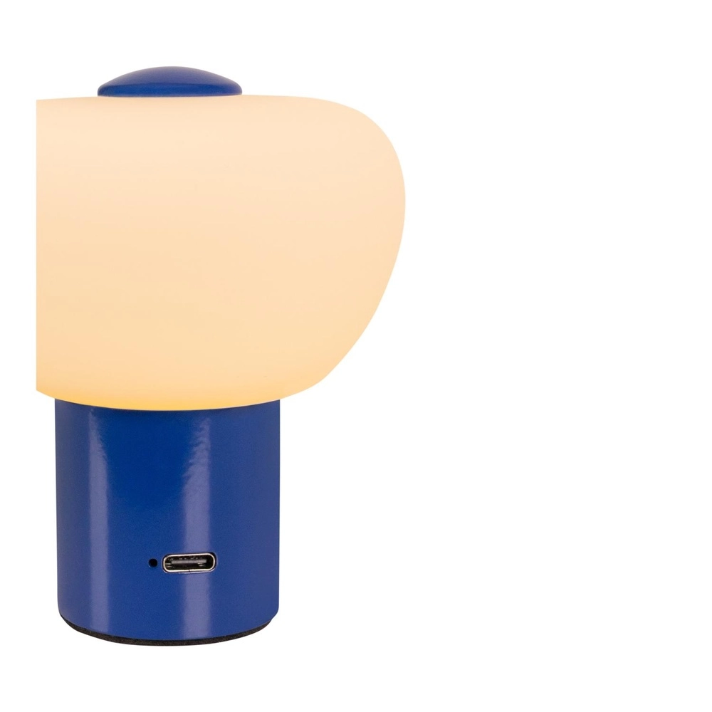 Lampe de table rechargeable Gustav bleu Lucide 5411212442031