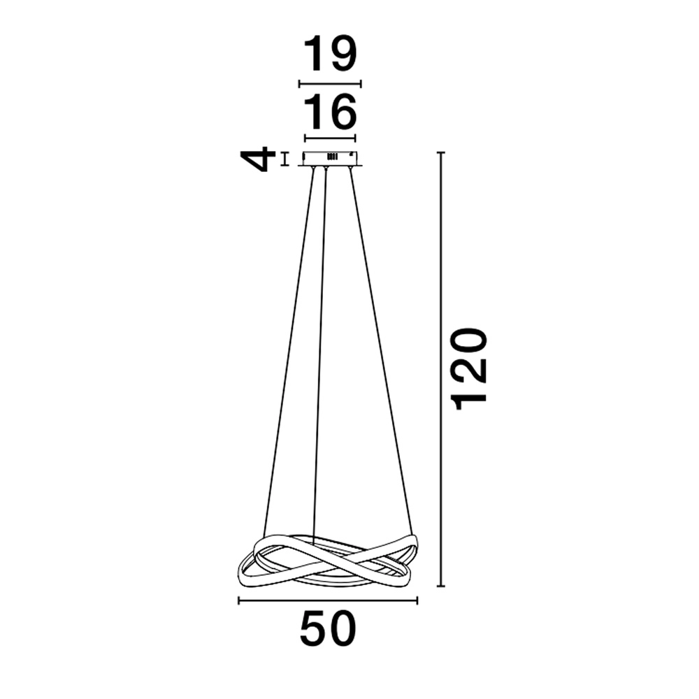 Suspension design Odrey gris argenté avec or Lyora 5212017444745
