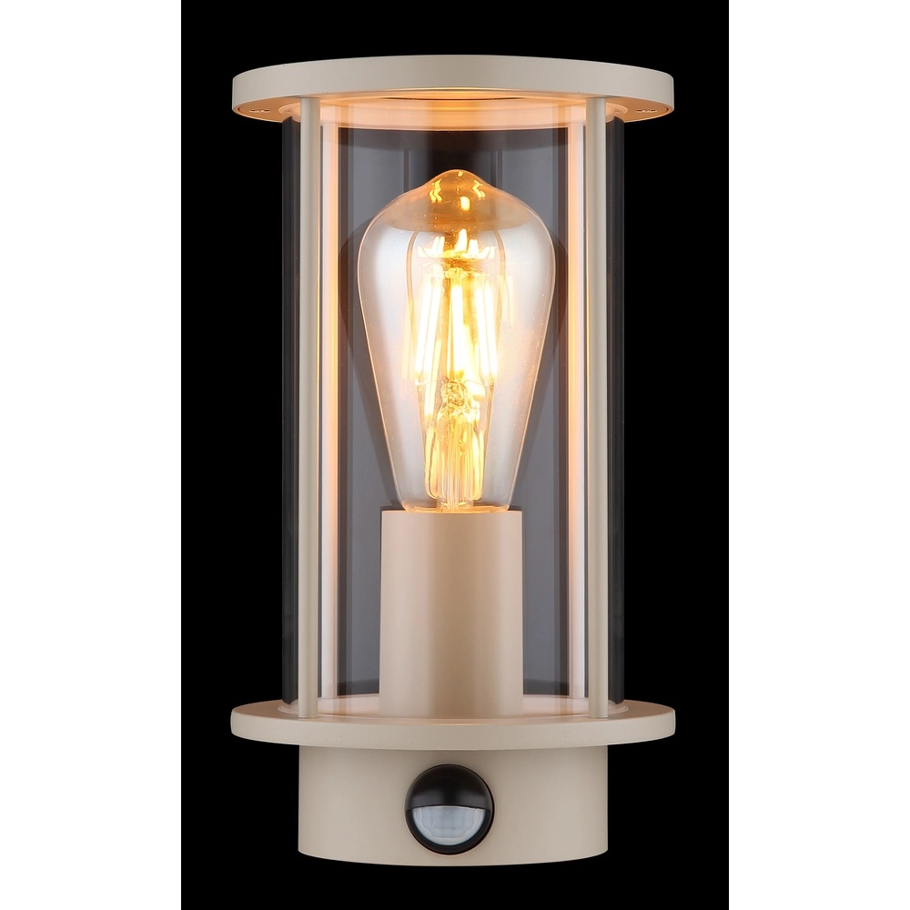 Lampe murale extérieure Gracey avec capteur marron sable Globo 9007371593576