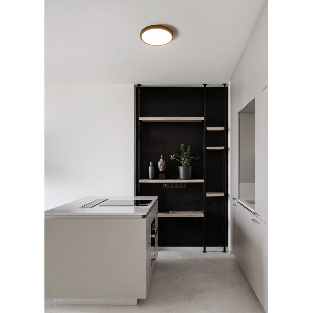 Lumière LED de plafond Fueva 6 rond - noir - Ø 27,8 cm Eglo 9008606330089