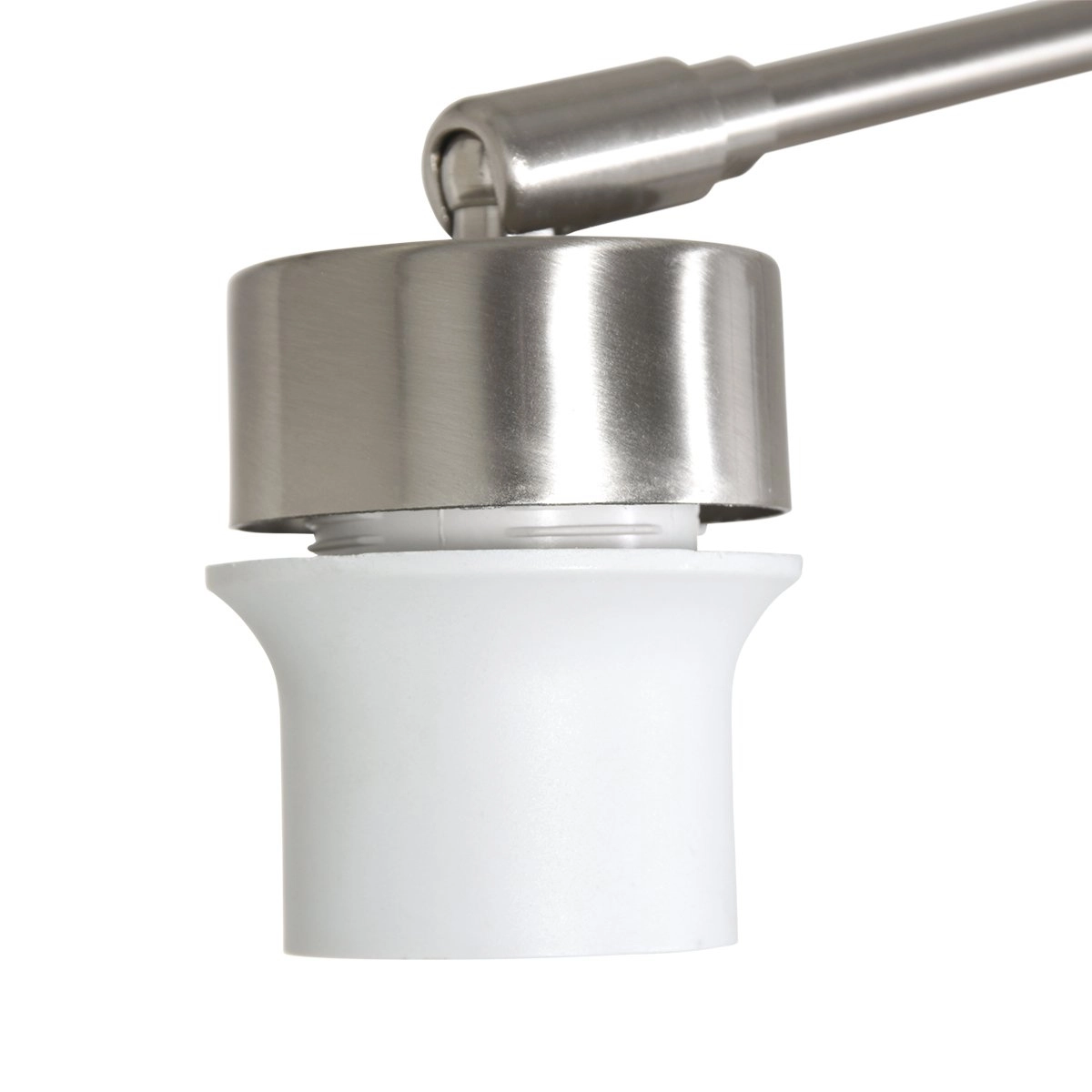 Lampe de lecture murale Prestige Chic Acier inoxydable avec abat-jour en lin blanc de 30 cm Steinhauer 8712746145786