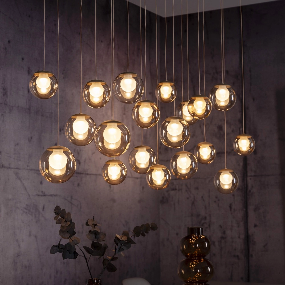 Lampe pendante à 19 lampes Pure Popup Bronce Paul Neuhaus 4012248396704