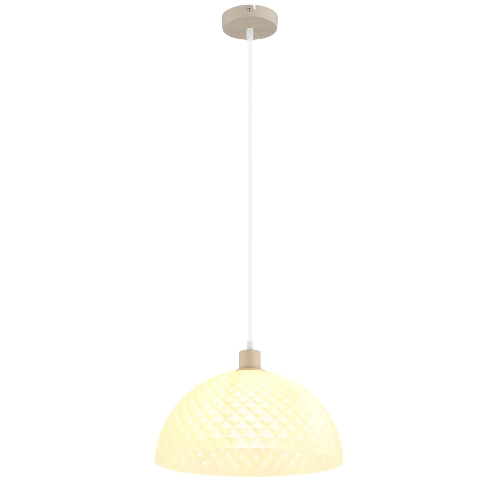 Lampe pendante simple Selma brun sable