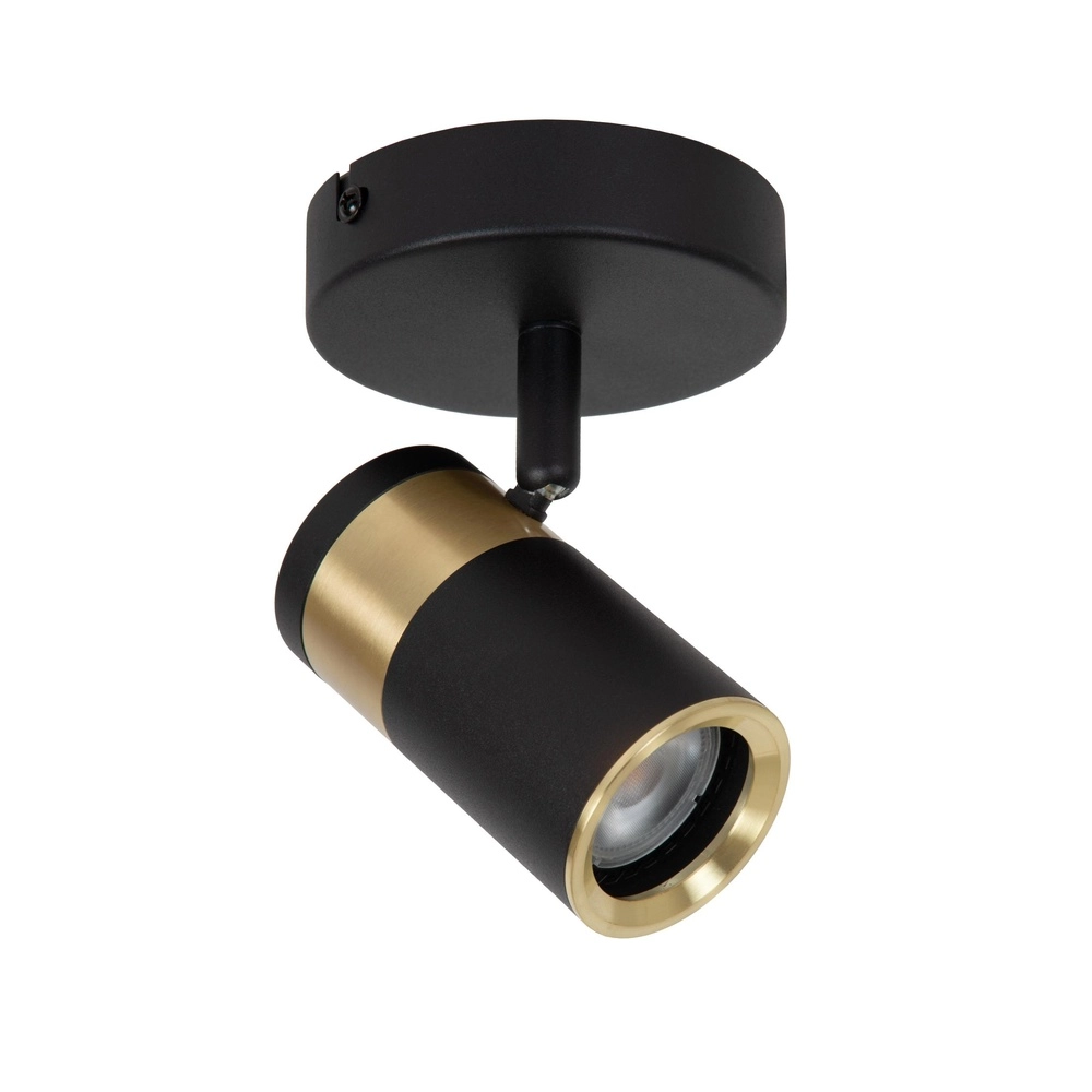 Lampe de plafond Gorik Noir simple avec or