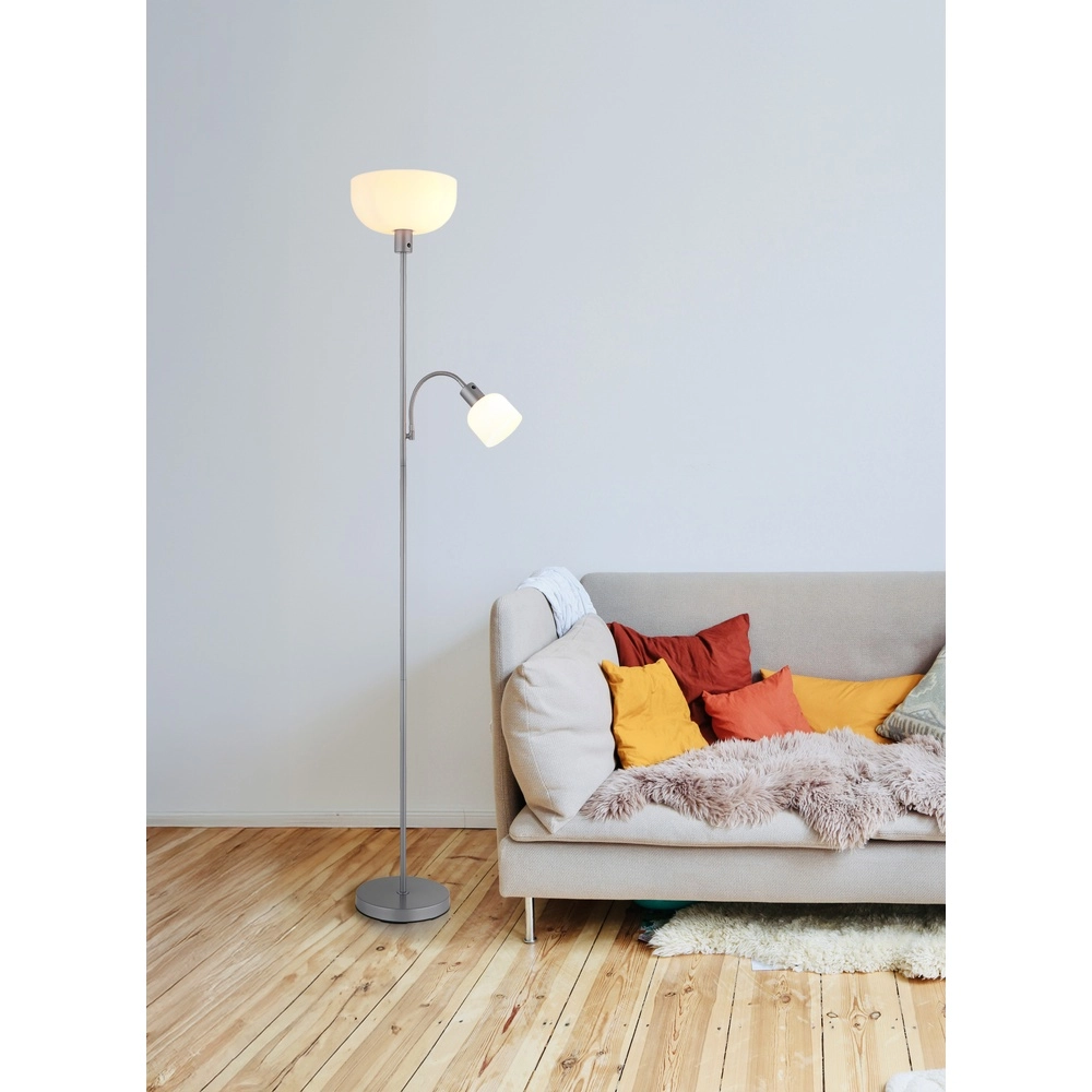 Lampe de pied Hinton Gris argenté Globo 9007371531592