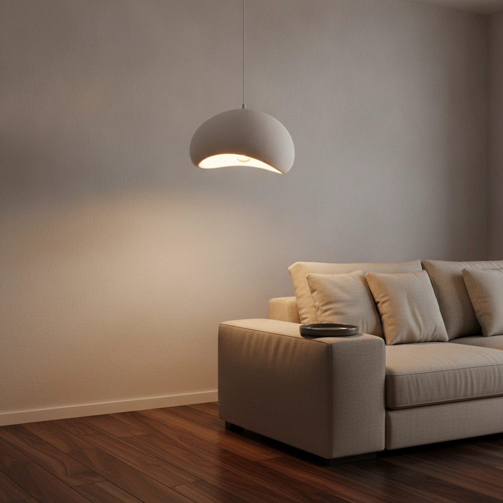 Suspension naturelle Aere blanc 40cm