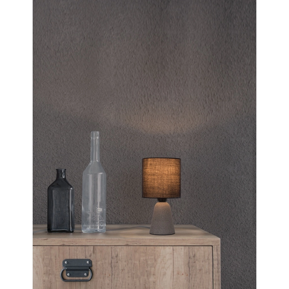 Lampe de table Zero blanc avec capuche blanche