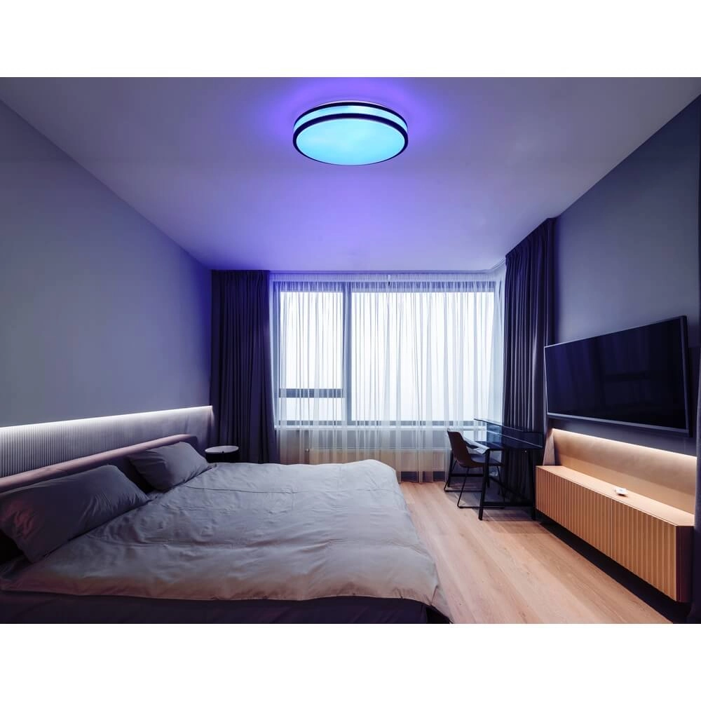 Plafonnier Betha marron Ø 34cm Globo 9007371453825