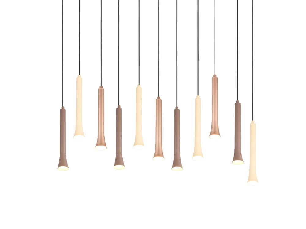 Lampe suspendue multi-suspension Fiato 115x34cm Trio 4017807616705