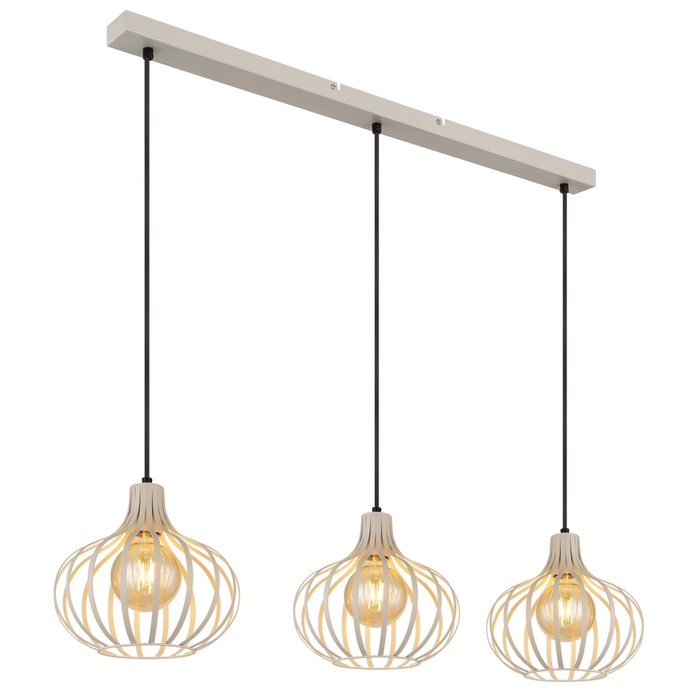 Lampe pendante de conception Mateo Crème 3 lumières