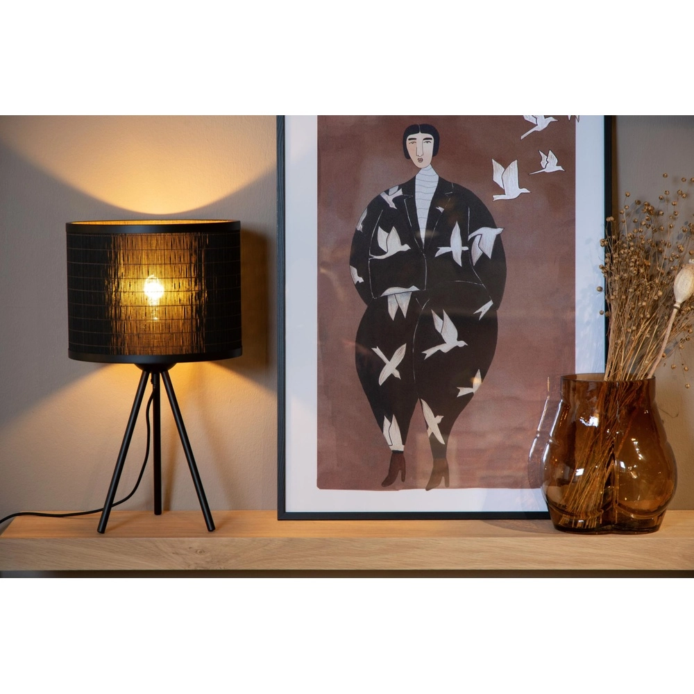 Lampe de table Tagalog Ø 26cm noir Lucide 5411212211644