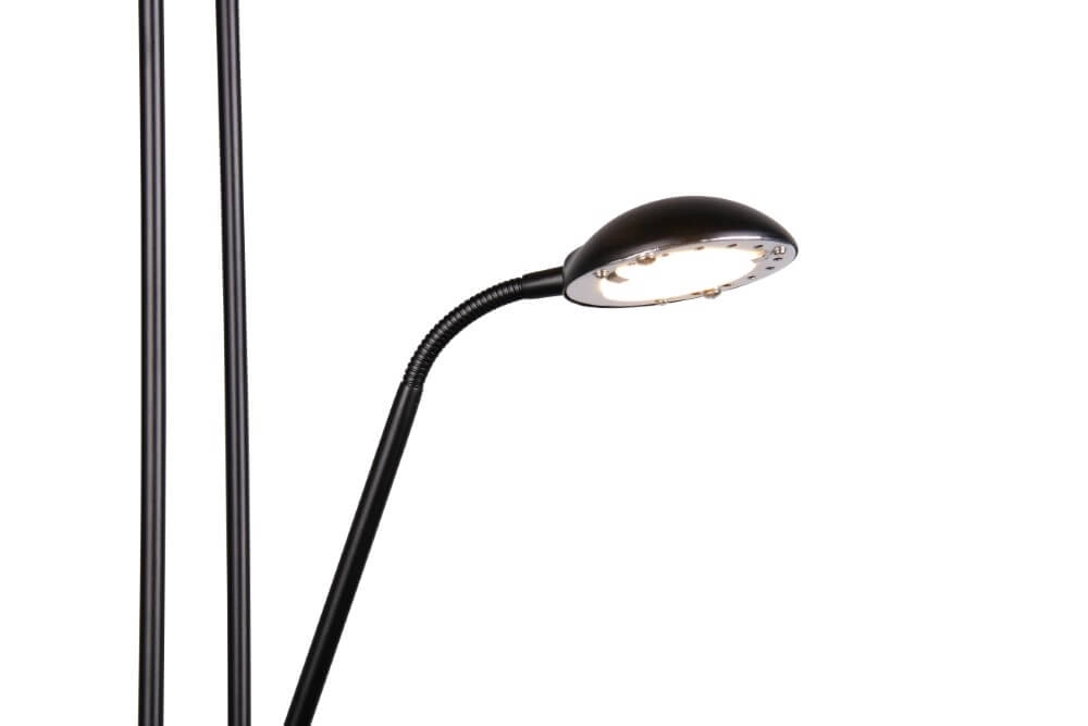 Lampe de lecture LED noire Spock Trio 4017807618143