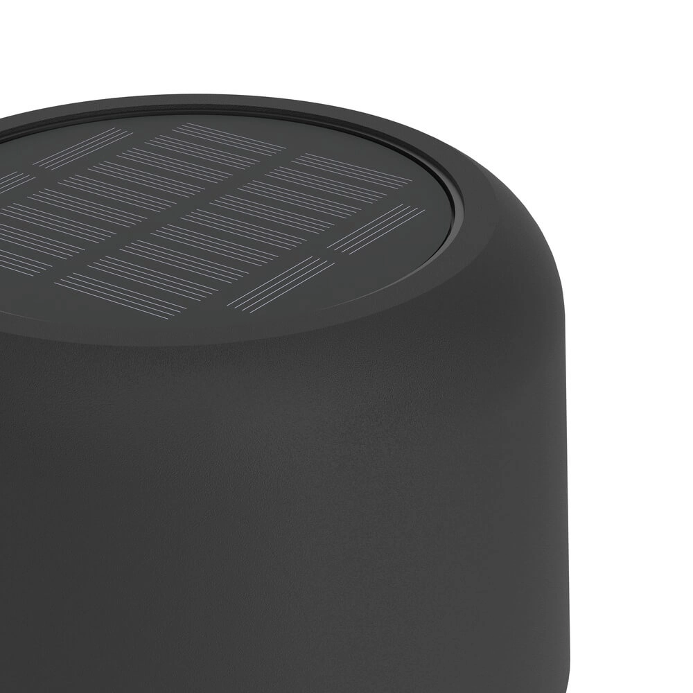 Lampe de patio élégante Roccanova Solaire Noir avec USB Eglo 9008606355075