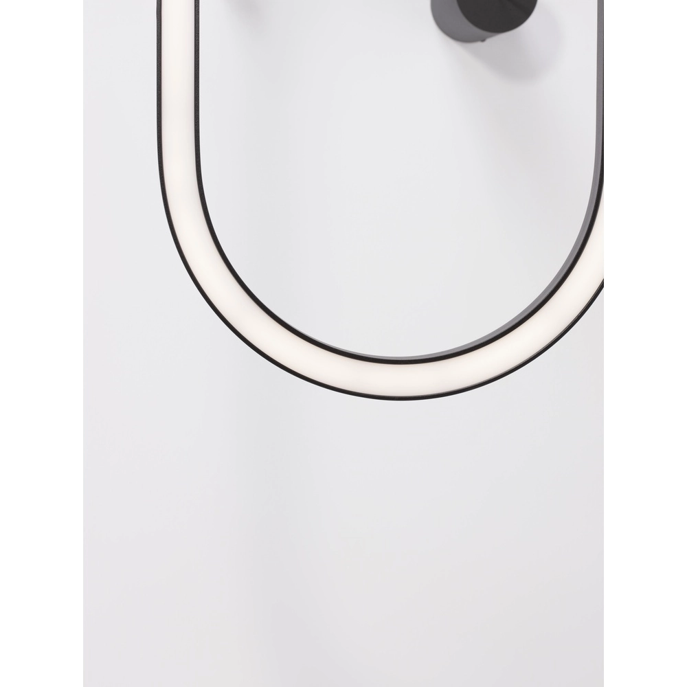 Suspension ovale Cuppe noir Lyora 5212017438492