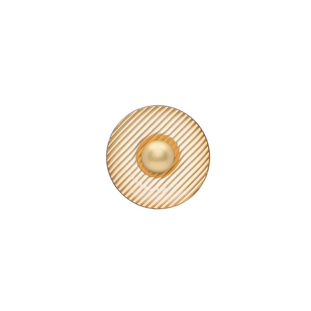 Lampe murale Lavina or avec verre ambré Ø 25cm Lyora 5212063501416