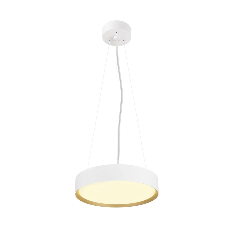 Plafonnier Decona Ø 30cm blanc avec or - 3000K/4000K SLV 4024163302975