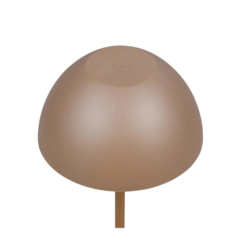 Lampe de table rechargeable Ortiz brun café Trio 4017807643374