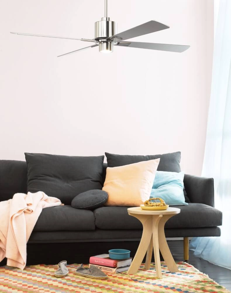 Ventilateur de plafond en acier inoxydable Airfusion Climate I Ø132cm Beacon 9333509087960