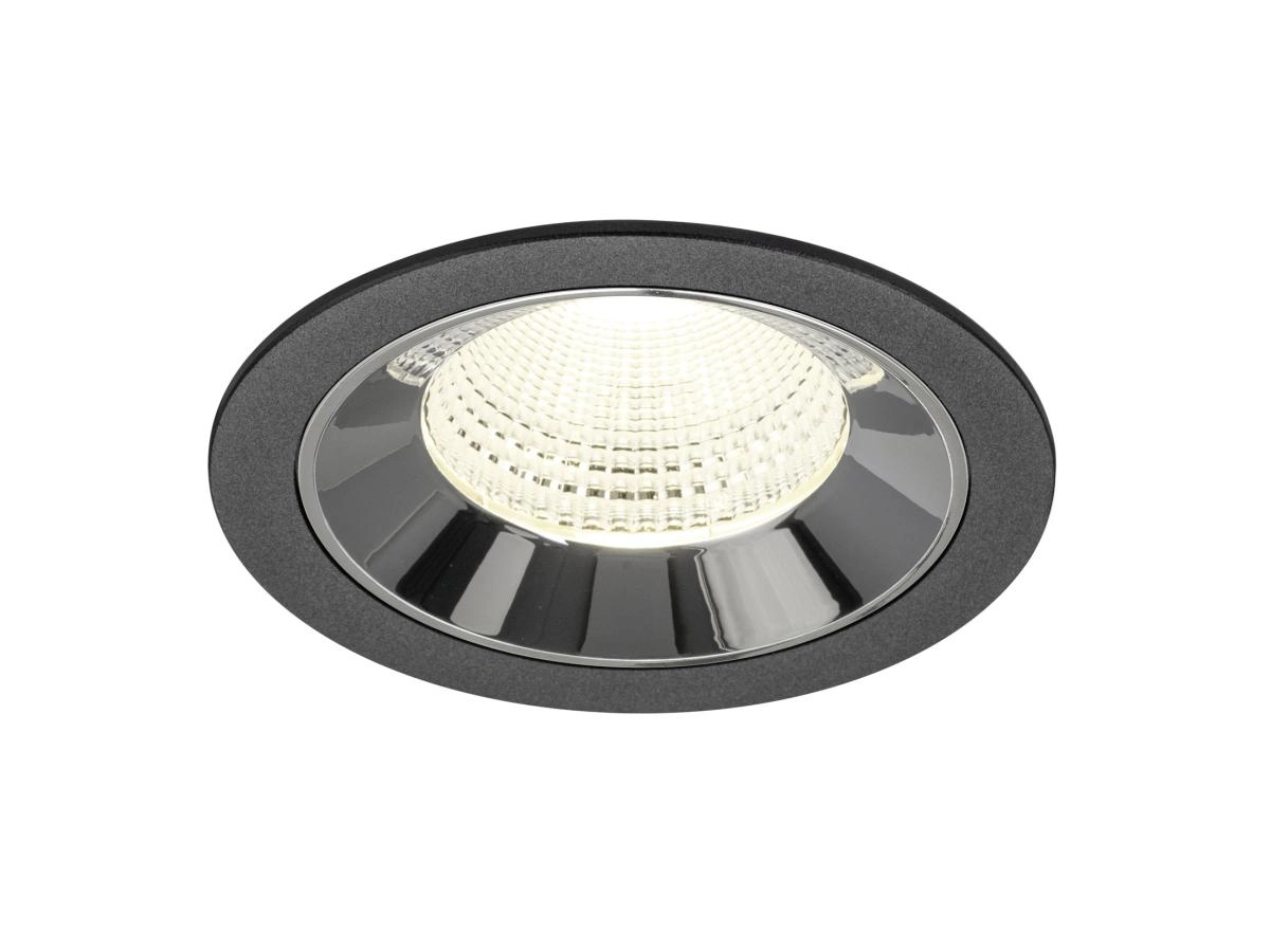 Spot encastré Numinos L noir/chrome 4000K - 55 deg