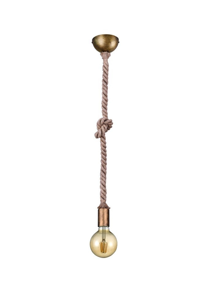 Lampe à suspension Cord pendule en bronze Trio 4017807408607