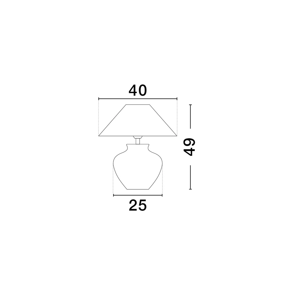 Lampe de table Lupe Céramique beige Lyora 5212017477880