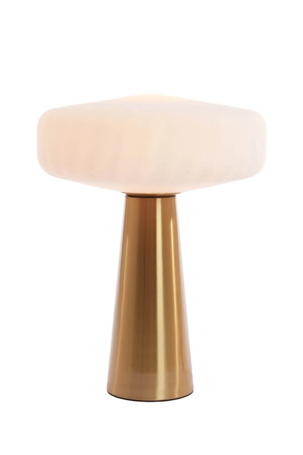 Lampe de table Pleat or avec Ø 40cm blanc Lampe de table Pleat or avec Ø 40cm blanc