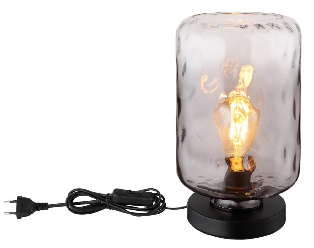 Lampe de table design Darina verre de fumée Globo 9007371449521