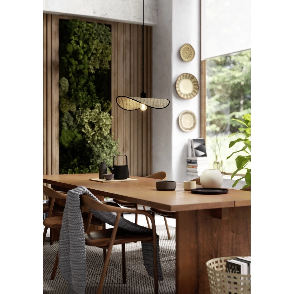 Lampe de plafond en rotin Marywell 50x34cm - E27 Eglo 9002759440442