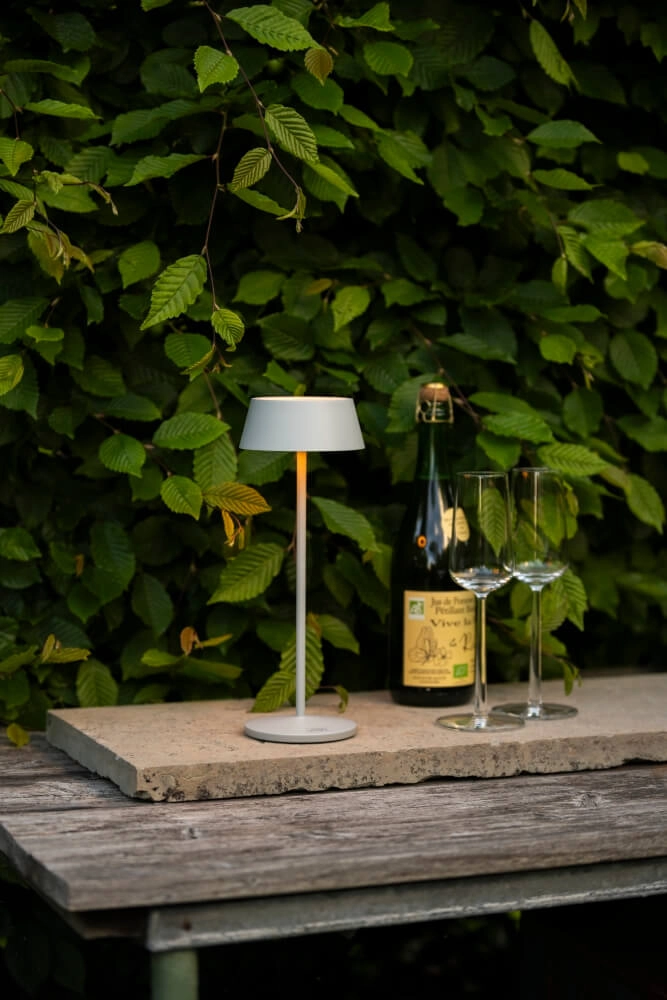 Lampe de table rechargeable Menton gris KonstSmide 7318307839302