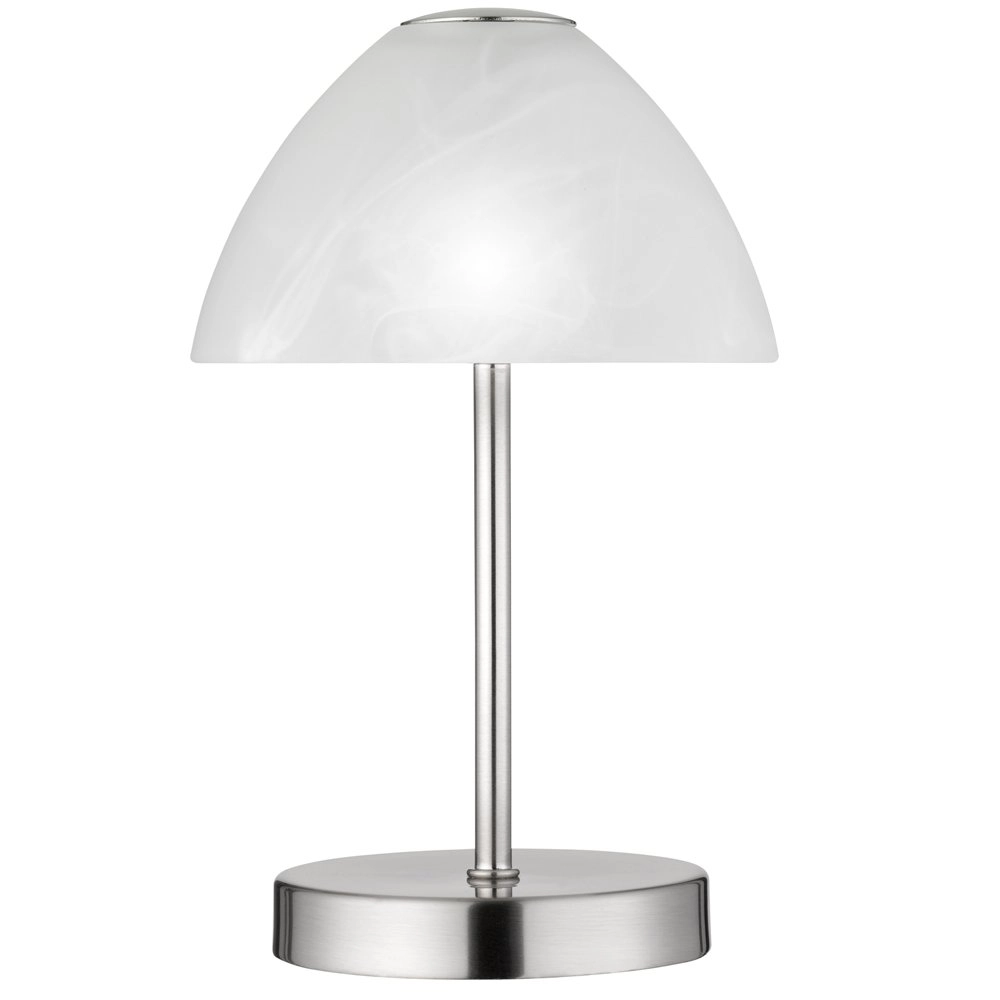 Lampe de table LED Queen 24cm gris métallisé