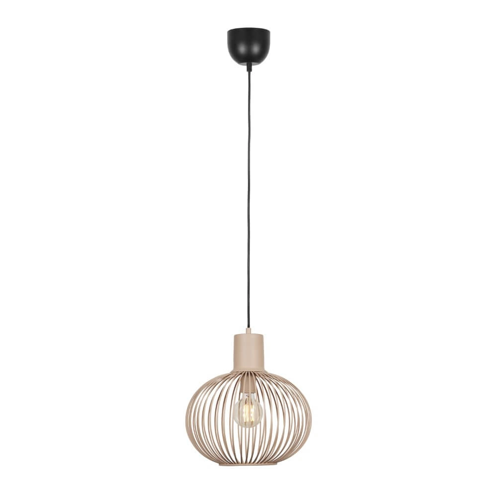 Lampe suspendue en fil de fer Gila Ø 33cm - sable Trio 4017807617542