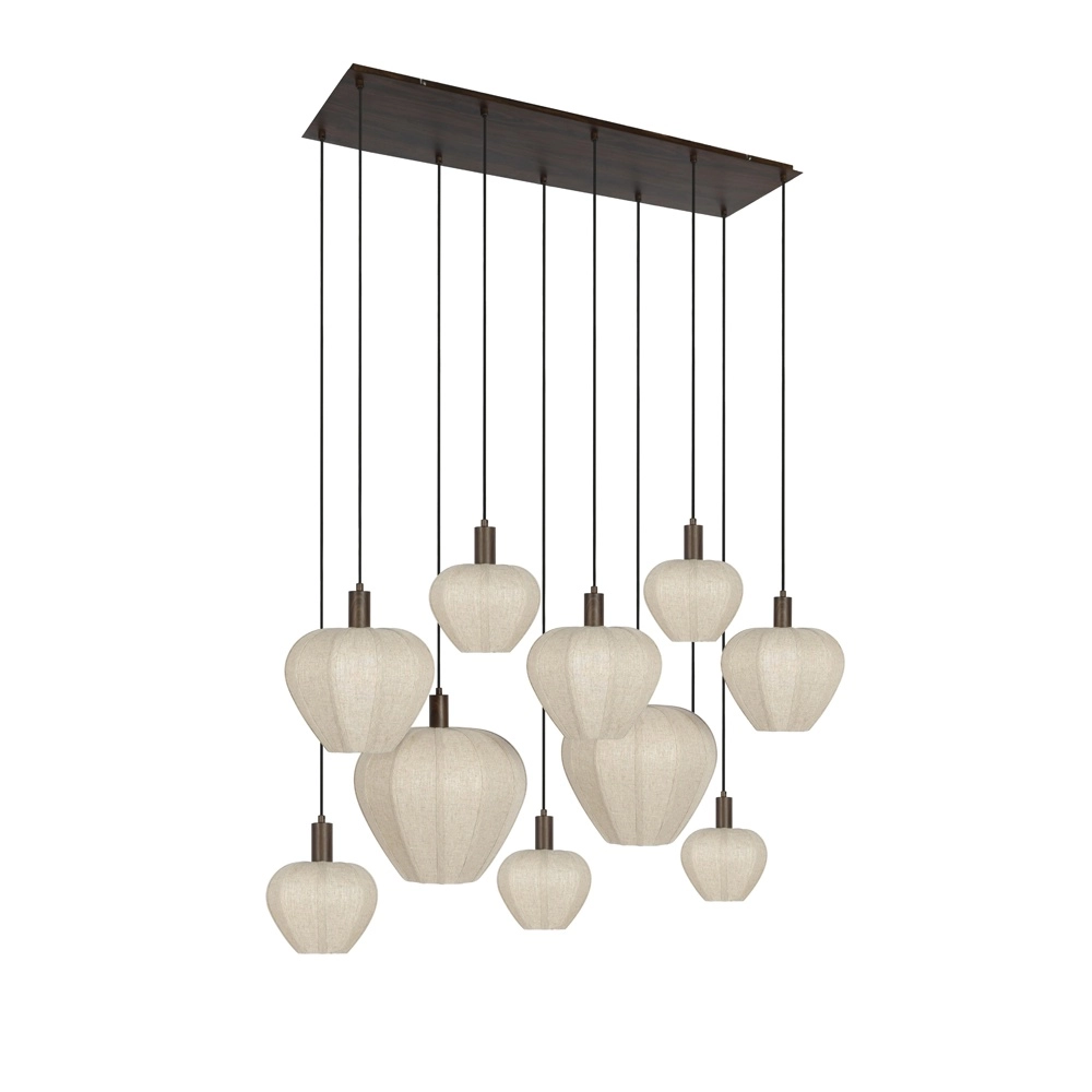 Lampe suspendue à 10 lampes Huxi Japon Light & Living 8717807843472