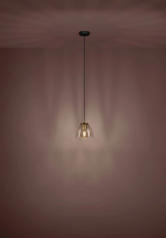 Lampe suspendue dorée avec verre Jazminia Ø 20 cm Stars of Light 9008606221042