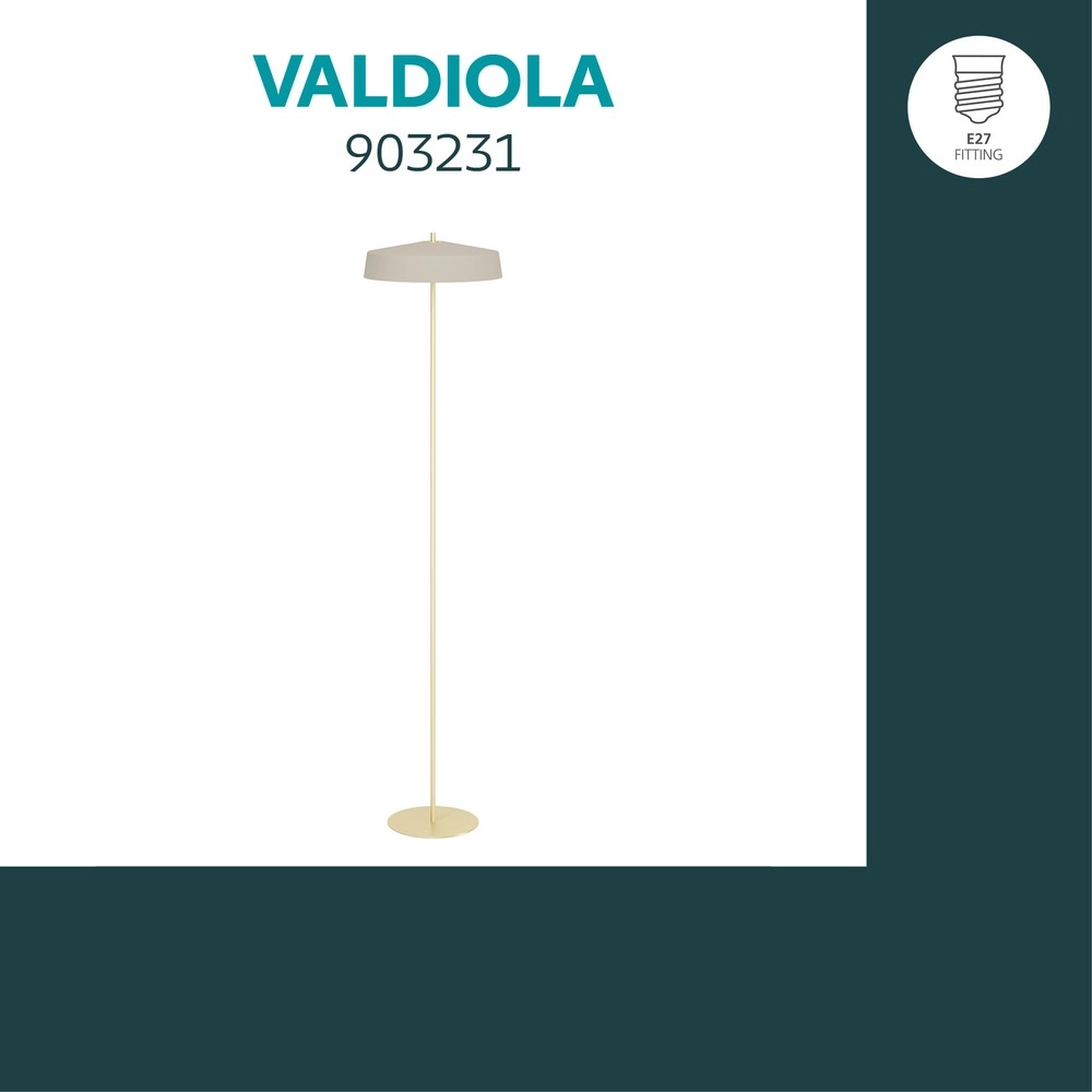 Lampadaire de conception Valdiola brun sable Eglo 9008606406760