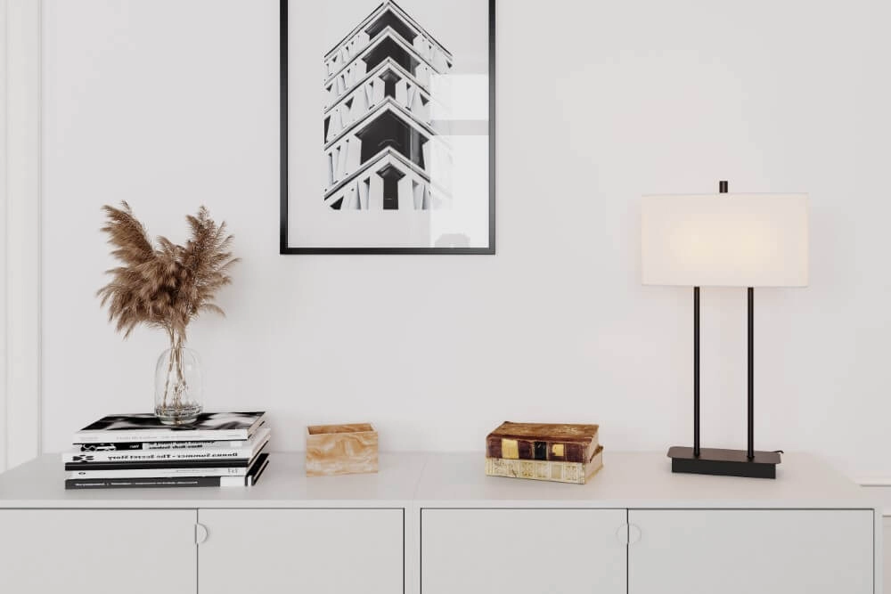 Lampe de table Lutton blanc By Rydéns 7391741021908