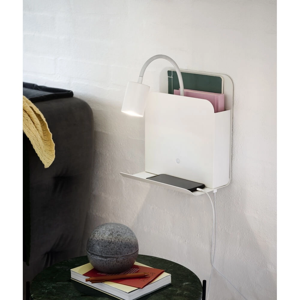 Applique murale blanche Roomi avec connexion USB Nordlux 5704924005657