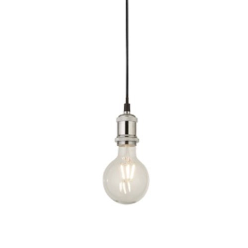 Lampe suspendue Suspi chromé avec du noir