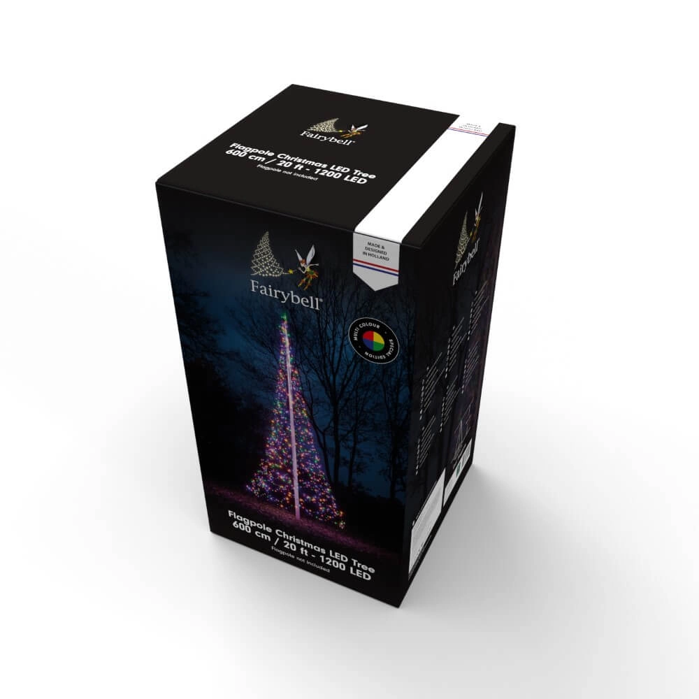 6 meter - 1200 Led - Multicolor - No Pole Fairybell 8718781474294