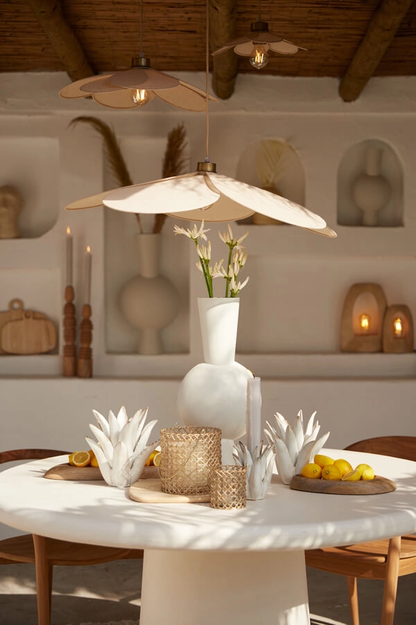 Suspension Fyano crème fleur Ø 46cm Light & Living 8717807706685