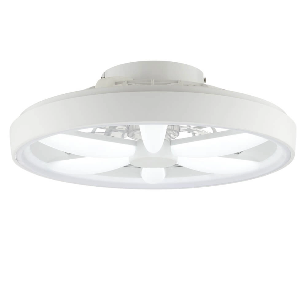 Ventilateur de plafond blanc Gaiano avec lampe RGB Brilliant 4004353455704