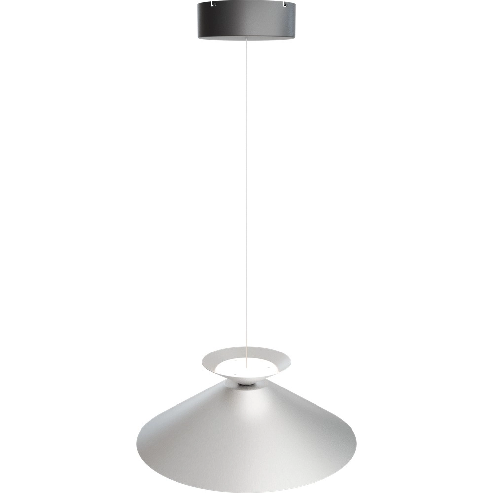 Lampe suspendue Ceppo noir avec nickel Ø 45cm avec uplight Masterlight 8718121389653