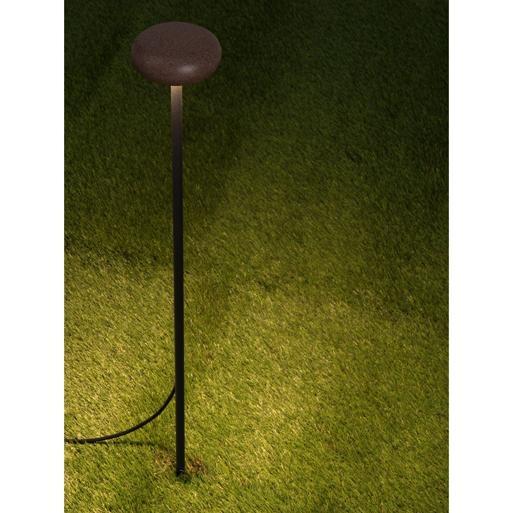 Lampe de jardin Cami Pierre brune de 80 cm Lyora 5212063504516