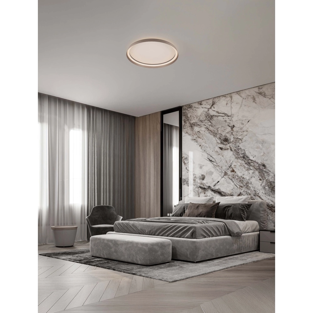 Plafonnier design Ormi Ø 60cm champagne Lyora 5212017463159