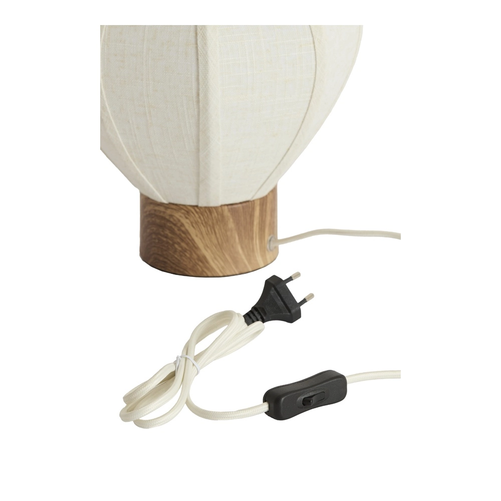 Lampe de table Kyzo Ø 23cm japandi white Light & Living 8717807843403