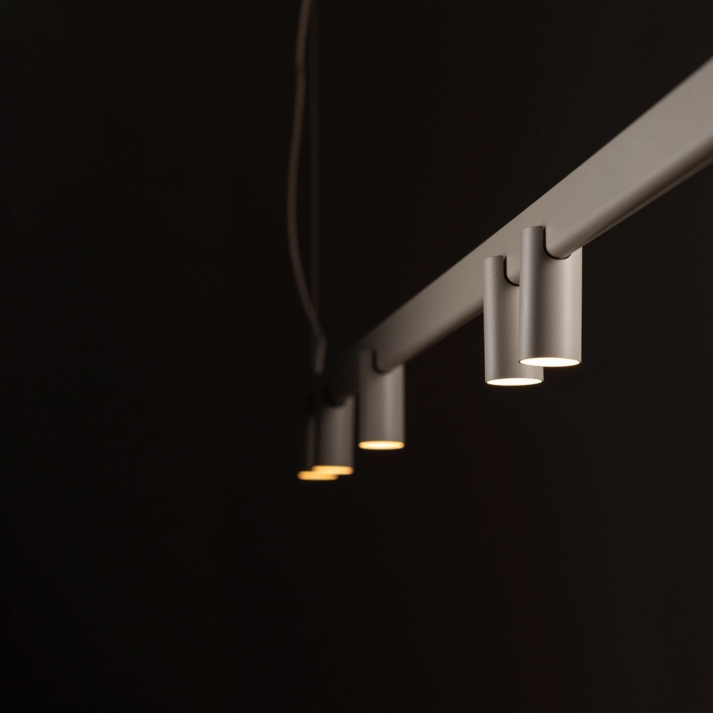 Lampe pendante de conception Fourty Brun sable 7 clairs Lyora 5903139122948