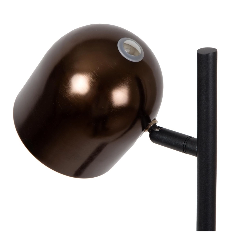 Lampe sur pied rechargeable Skanska Rech Café brun Lucide 5411212032171