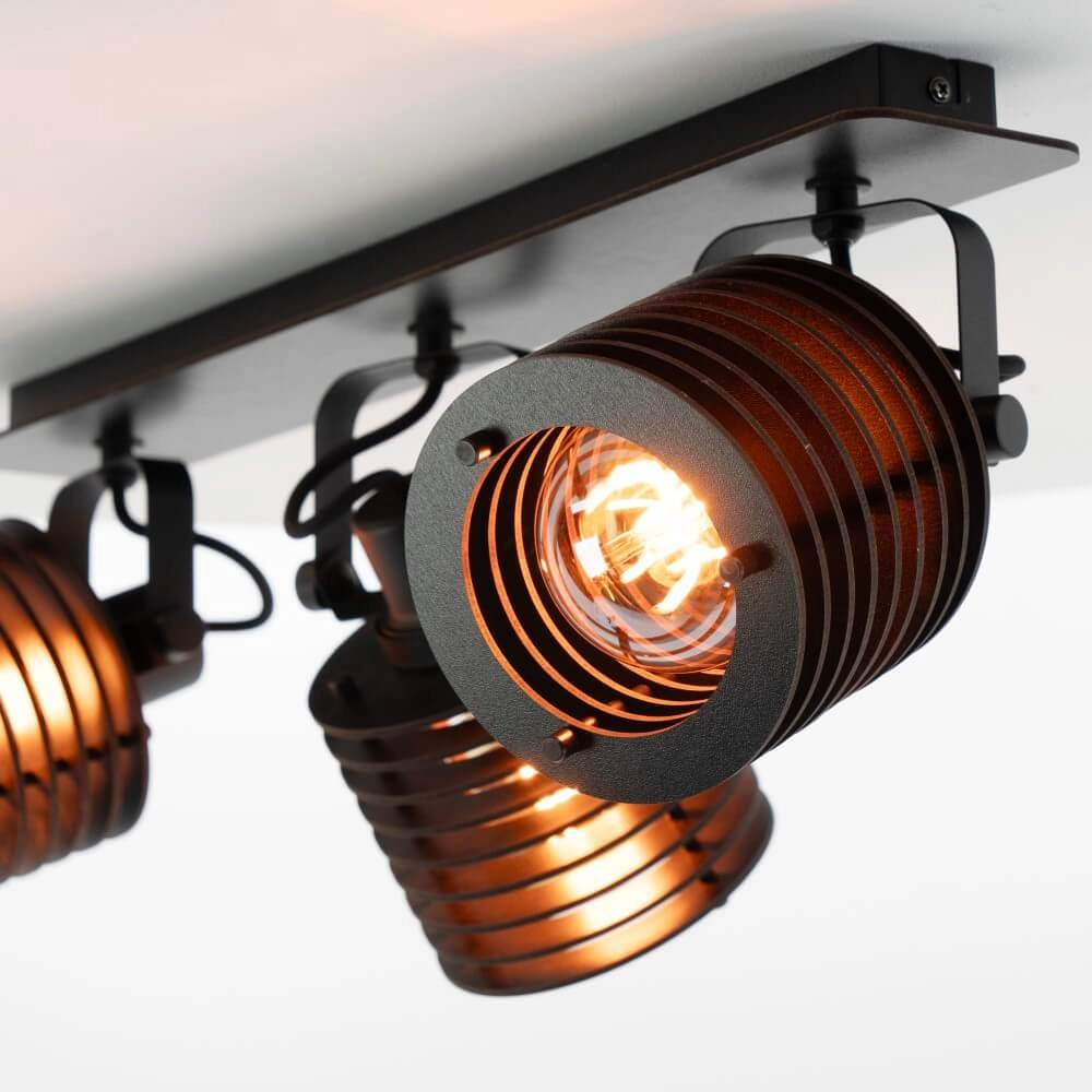 Spot de plafond industriel Segovia 3 lumières Eglo 9008606267163