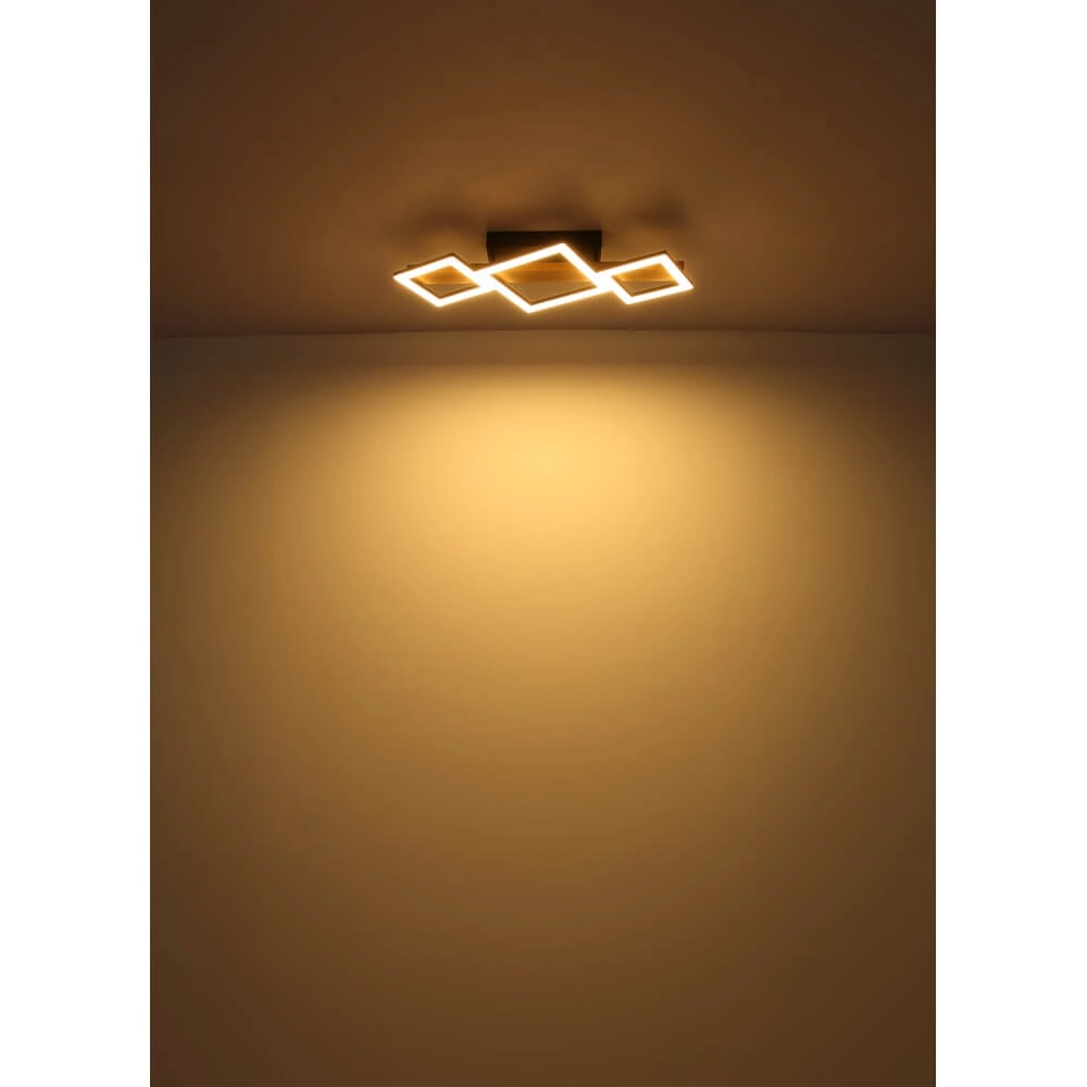 Plafonnier moderne Dustin noir 66cm Globo 9007371448104