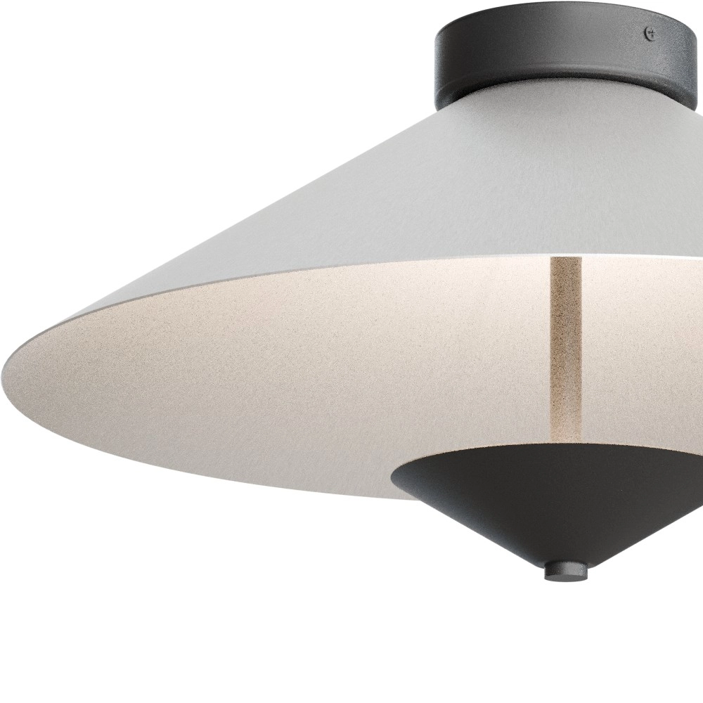 Lampe de plafond Ceppo noir avec nickel Ø 45cm Masterlight 8718121398167