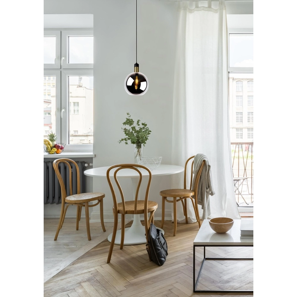 Lampe suspendue Julius Ø verre fumé de 28 cm Lucide 5411212343338